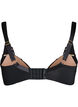 Soutien-gorge moul&eacute; &agrave; armatures avec dentelle florale, Noir, Packshot image number 1
