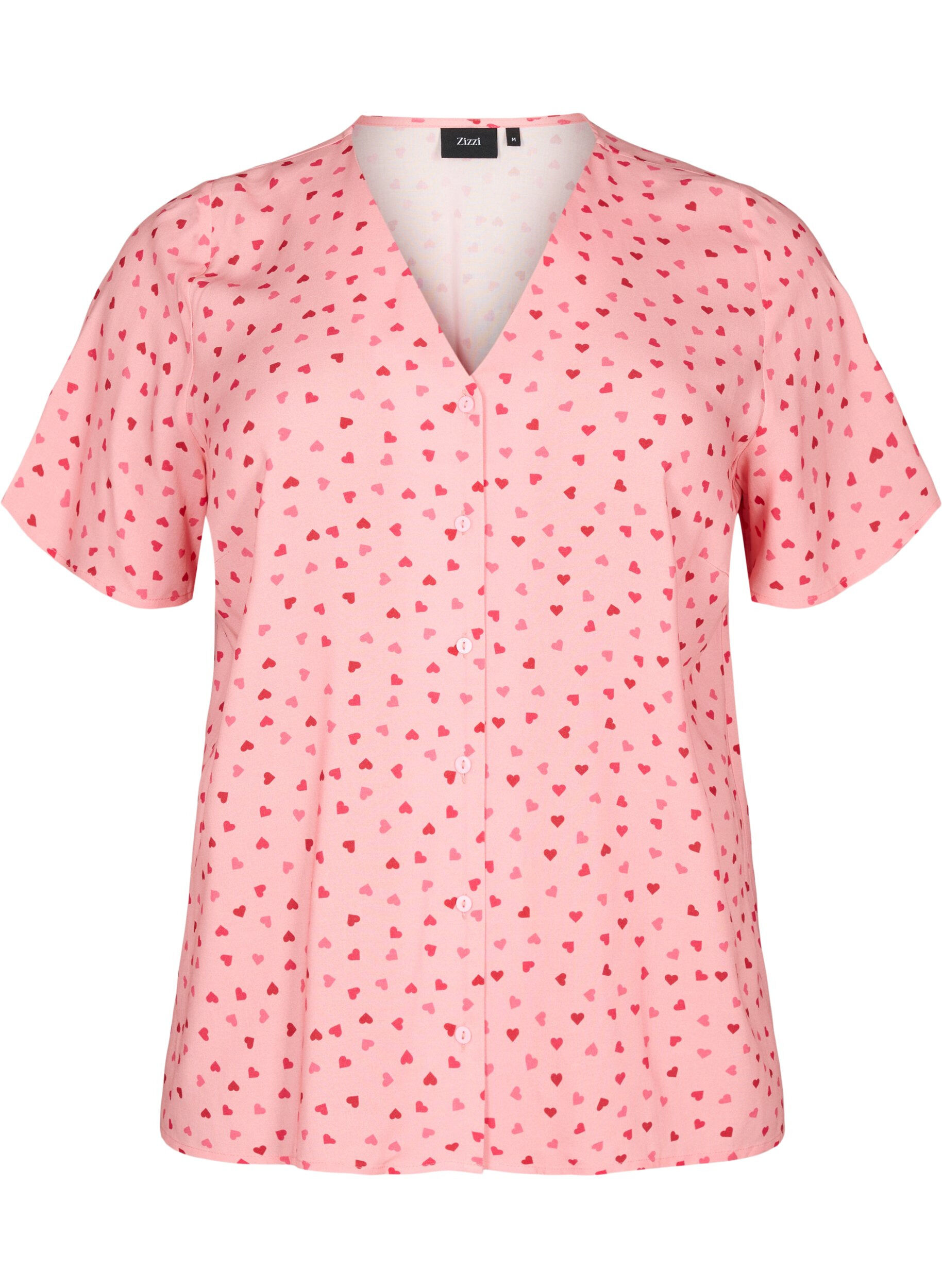 Zizzi Blouse imprim&eacute;e en viscose, Rose, Packshot image number 0