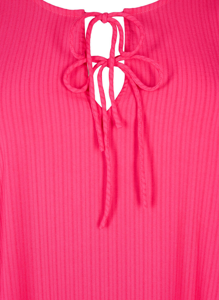 Tunique en viscose à lacets, Bright Rose, Packshot image number 2