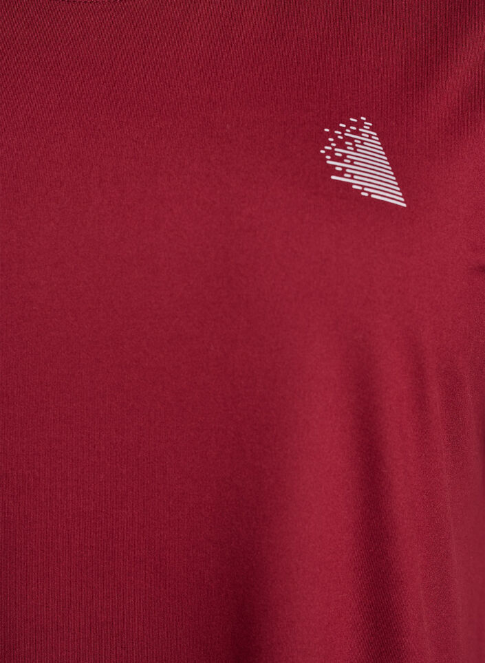 Einfarbiges Trainings-T-Shirt, Rot, Packshot image number 2