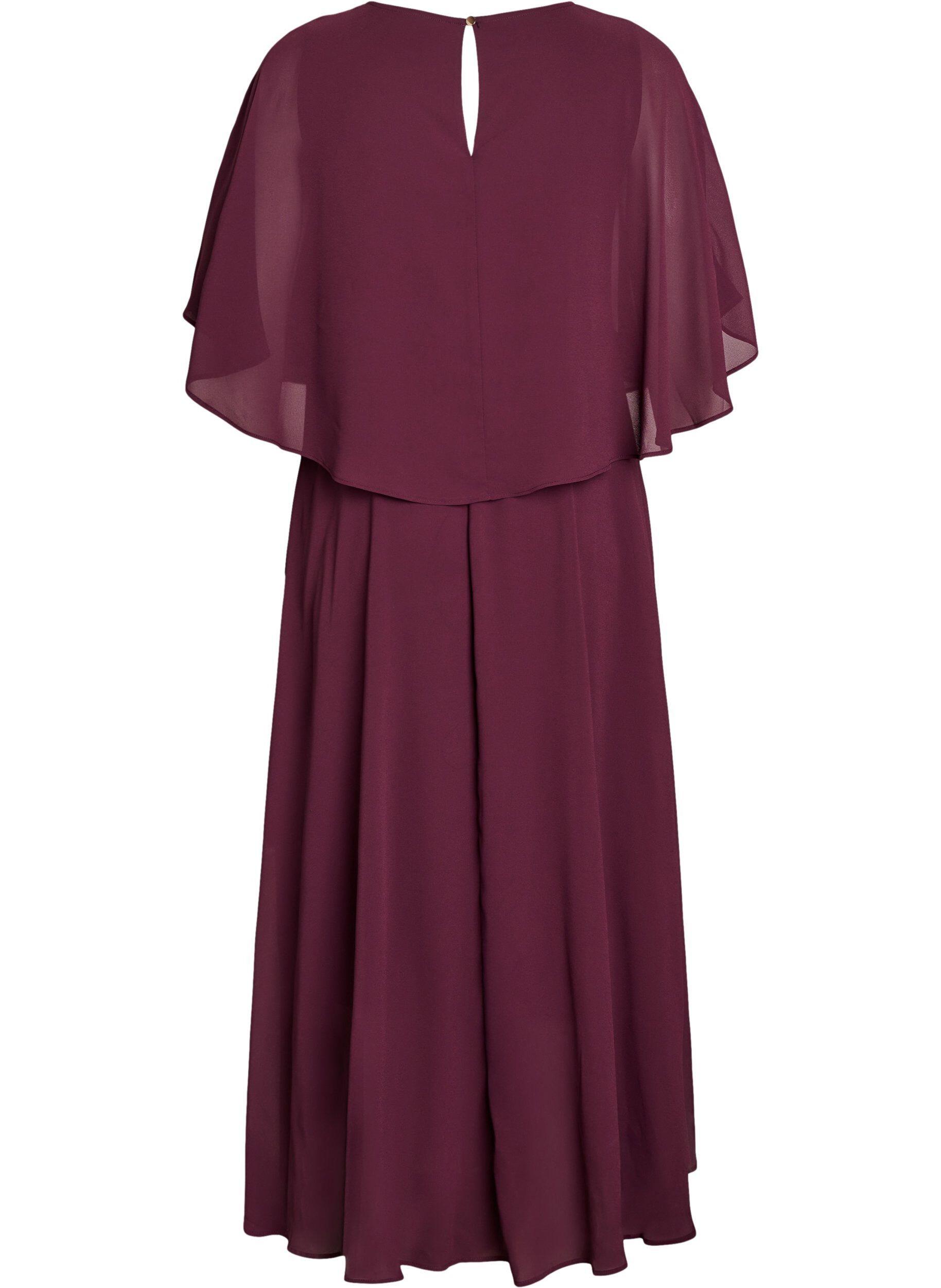 ZizziA-Linie Maxikleid mit kurzen &Auml;rmeln, Rot, Packshot image number 1