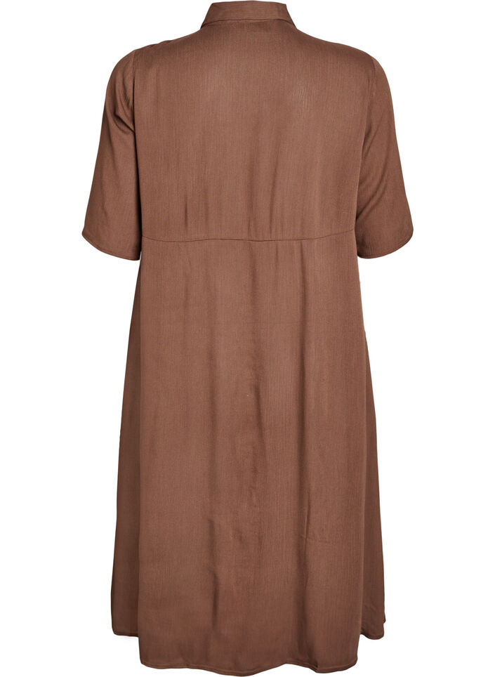 Midikleid mit kurzen Ärmeln, Rain Drum, Packshot image number 1