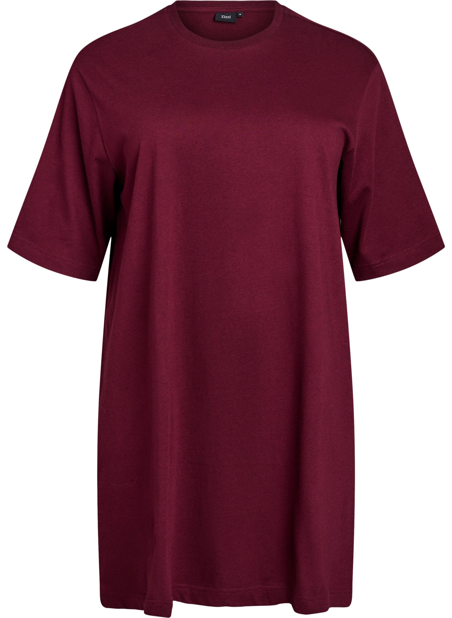 Knielanges Baumwoll-T-Shirt-Kleid