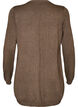 Lange Strickjacke aus einer Viskosemischung, Braun, Packshot image number 1