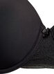 Soutien-gorge T-shirt moul&eacute; avec bonnets lisses, Noir, Packshot image number 2