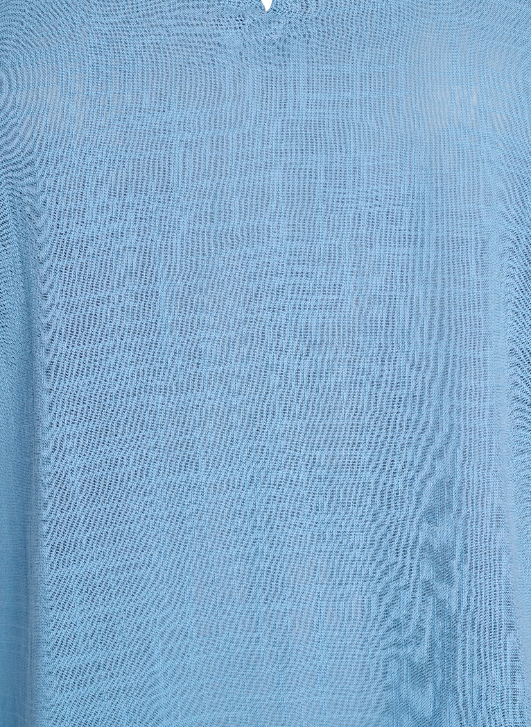 Zizzi FLASH - Lockere Bluse mit angeschnittenen &Auml;rmeln, Blau, Packshot image number 2
