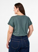 Kurz&auml;rmliges T-Shirt aus einer Baumwollmischung, Gr&uuml;n, Model image number 2