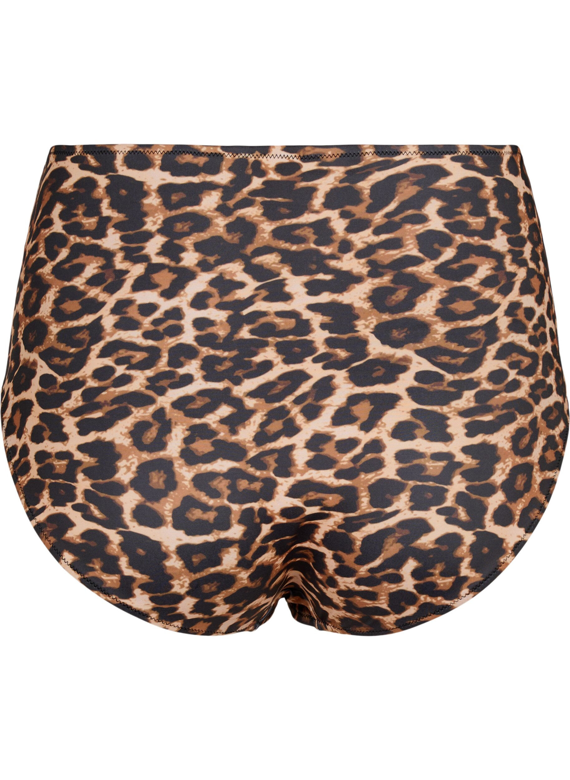 Zizzi Hoch taillierte Bikini-Hose mit Leopardenprint, Leopard Print, Packshot image number 1