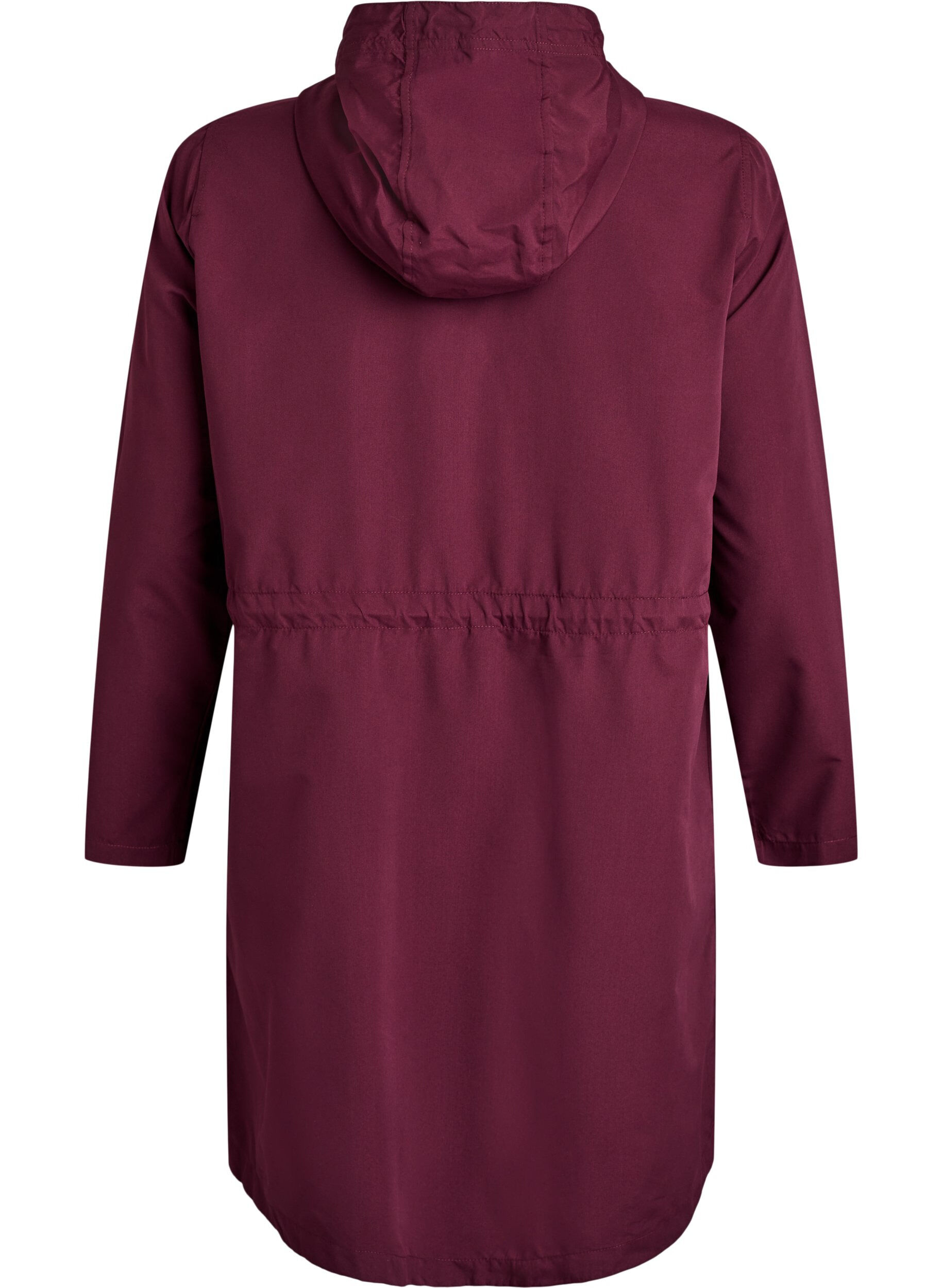 Zizzi FLASH - Leichter Parka mit Kapuze, Rot, Packshot image number 1