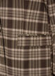 Karierter Blazer mit Taschen und Gehschlitz, Braun, Packshot image number 3