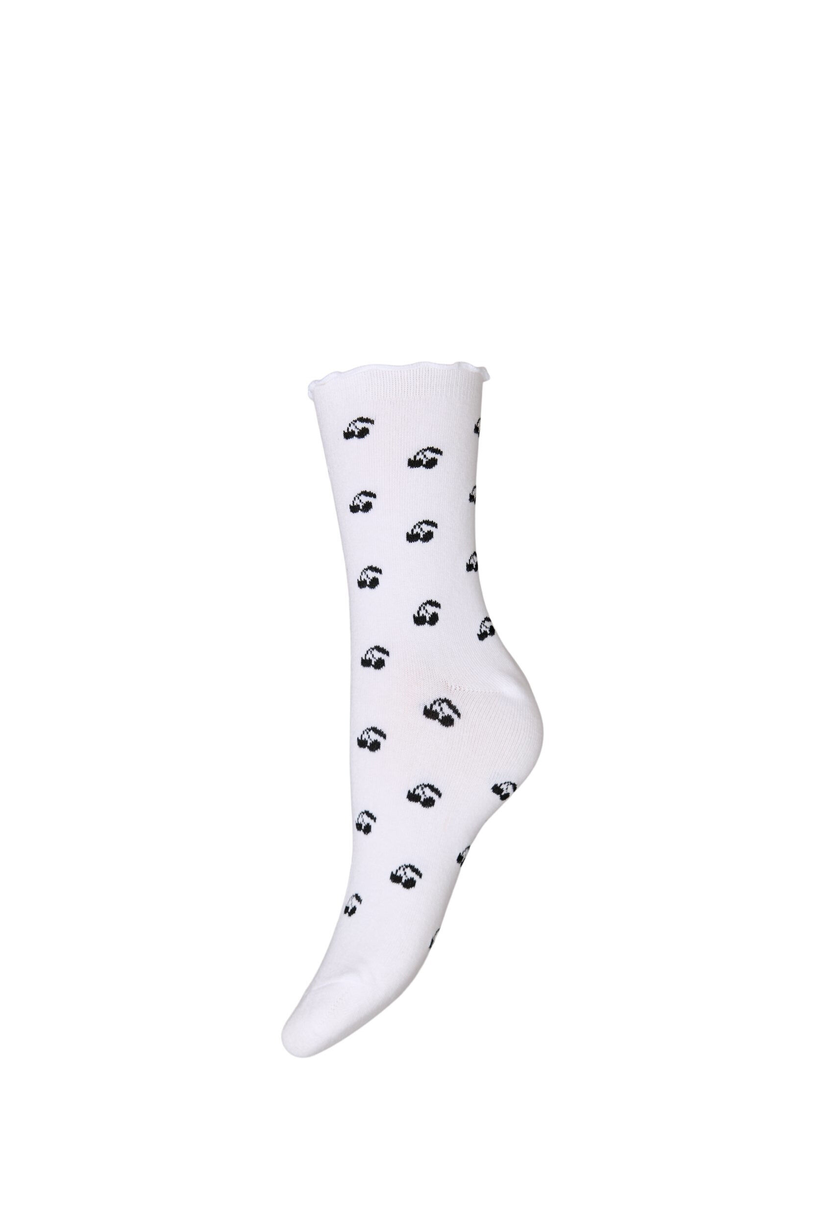 ZizziSocken aus Baumwolle mit Mustern, Wei&szlig;, Packshot image number 0