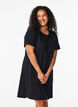 Robe t-shirt en coton, Black, Model image number 0