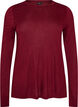Lang&auml;rmelige Bluse aus Wolle und Viskose, Rot, Packshot image number 0