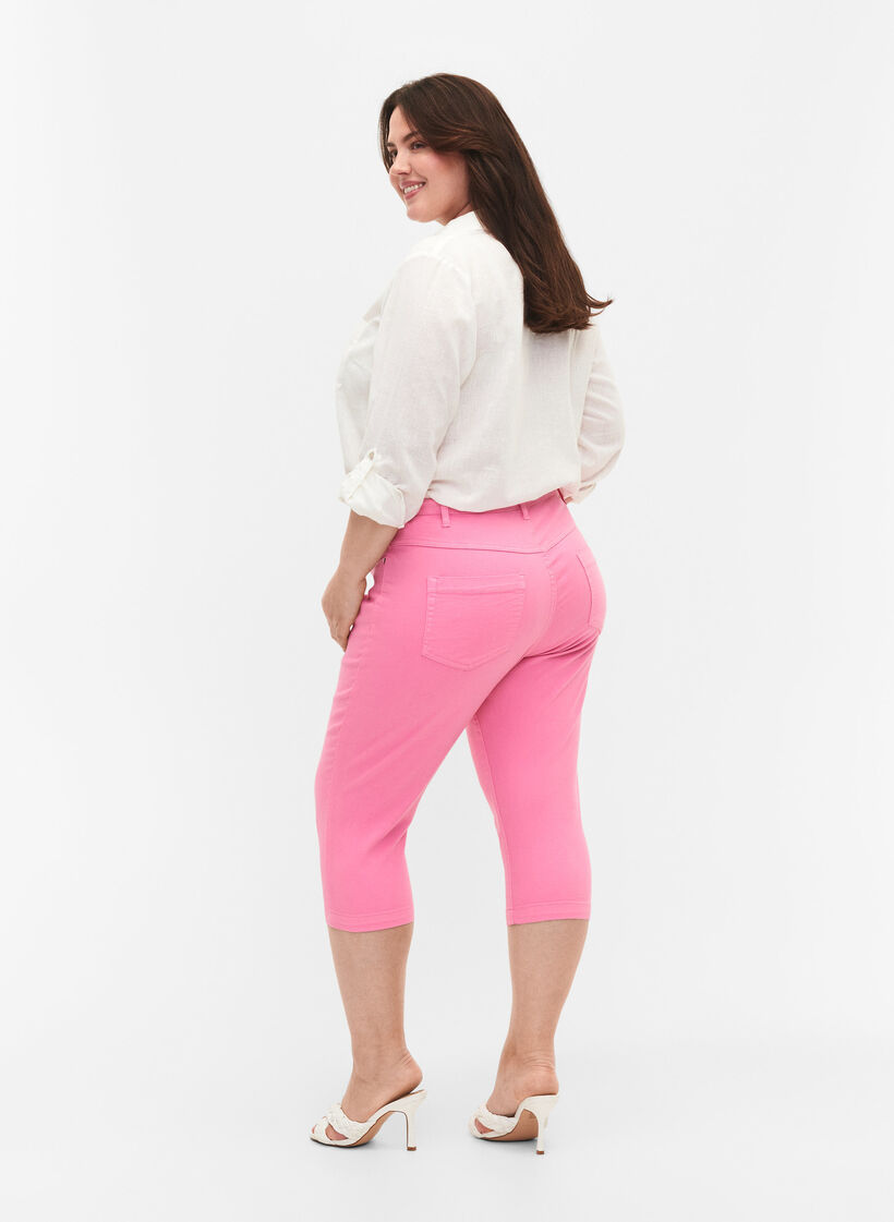 Pantalon capri Emily ajusté, Rosebloom, Model image number 1