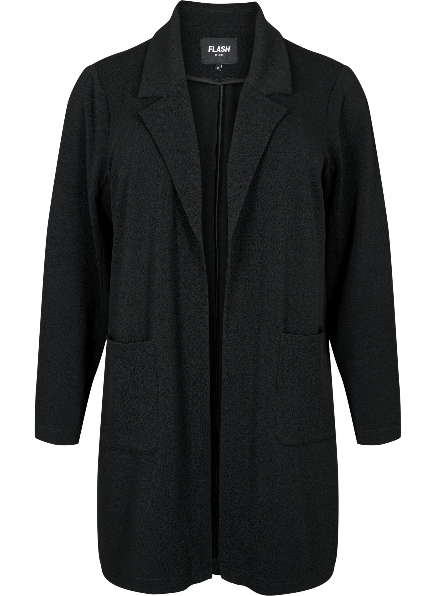 ZizziLange Blazer mit Taschen, Schwarz, Packshot image number 0