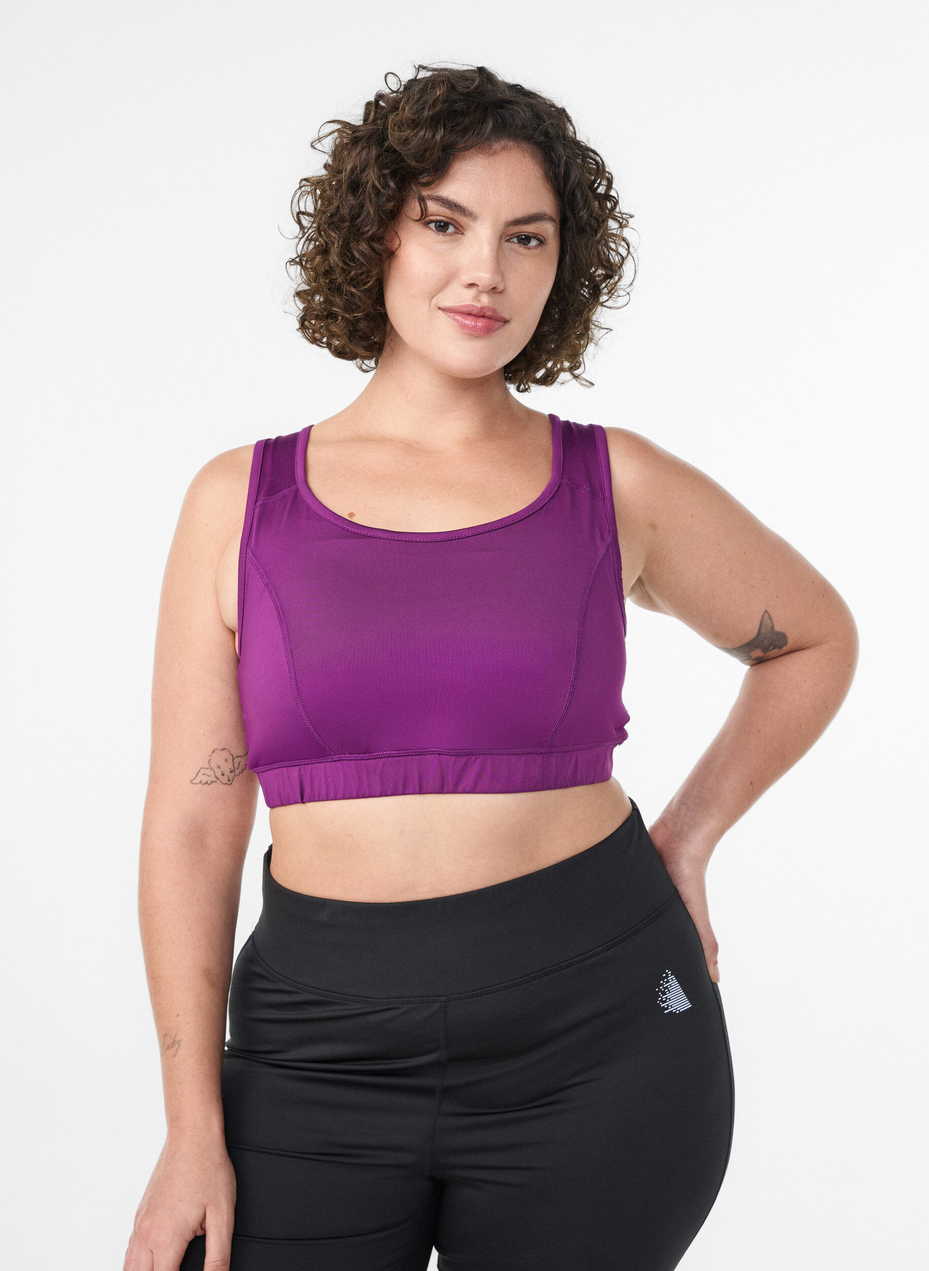 Brassi&egrave;re de sport avec dos nageur, Violet, Model