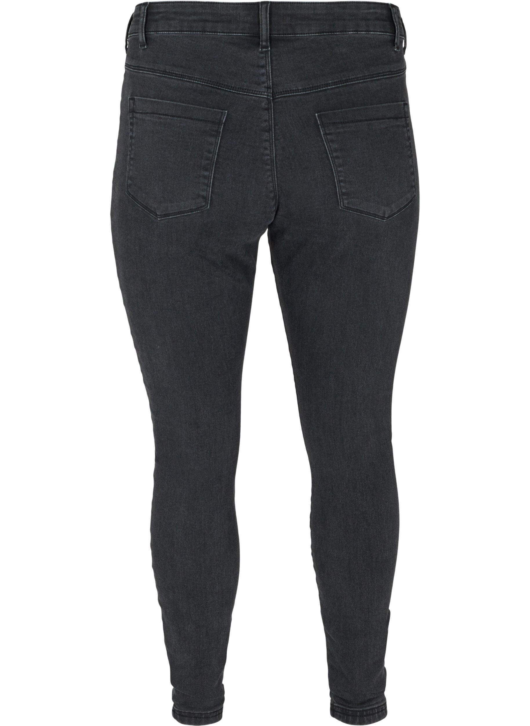 Zizzi Jegging en coton m&eacute;lang&eacute;, Grey Denim, Packshot image number 1
