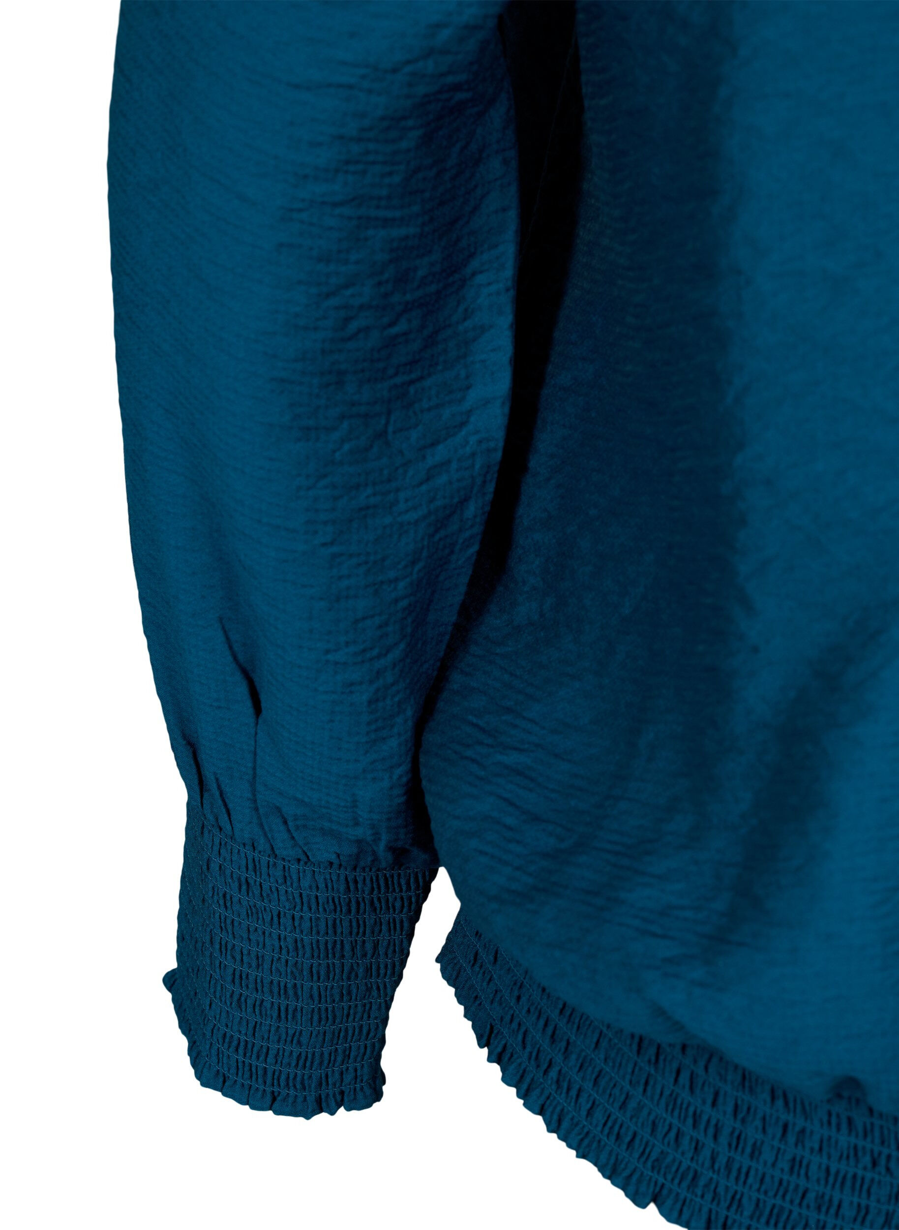 Zizzi Viskose Bluse mit Sch&uuml;rze, Reflecting Pond, Packshot image number 3