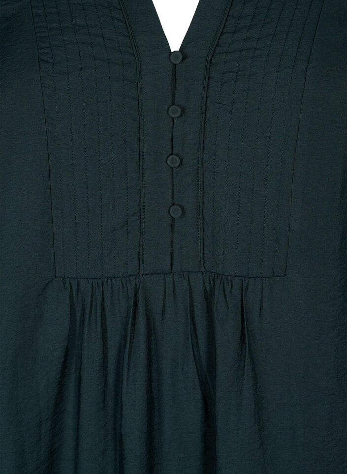 Robe courte avec coutures et boutons, Scarab, Packshot image number 2