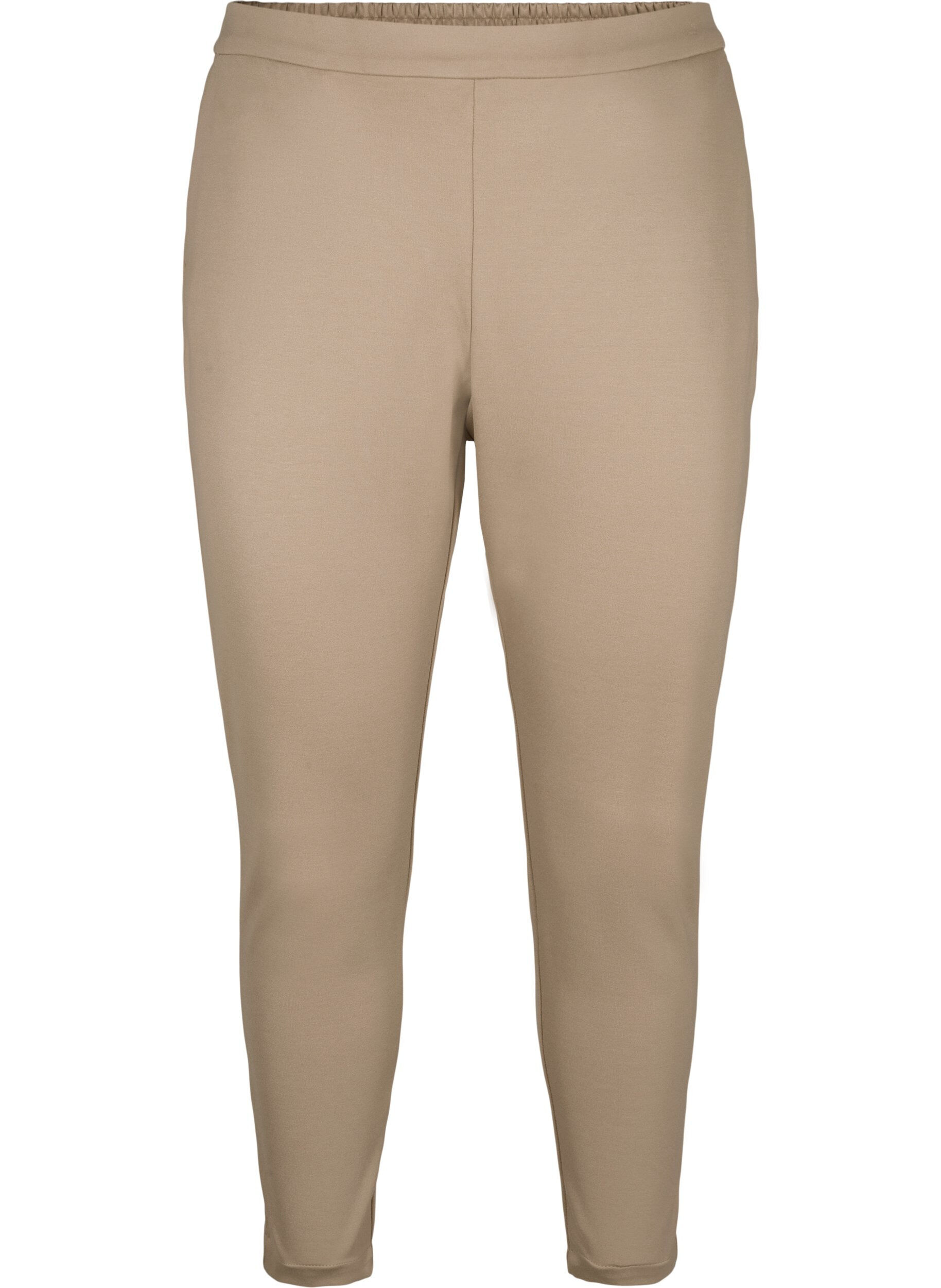 Zizzi Cropped-Hose mit Taschen, Beige, Packshot image number 0