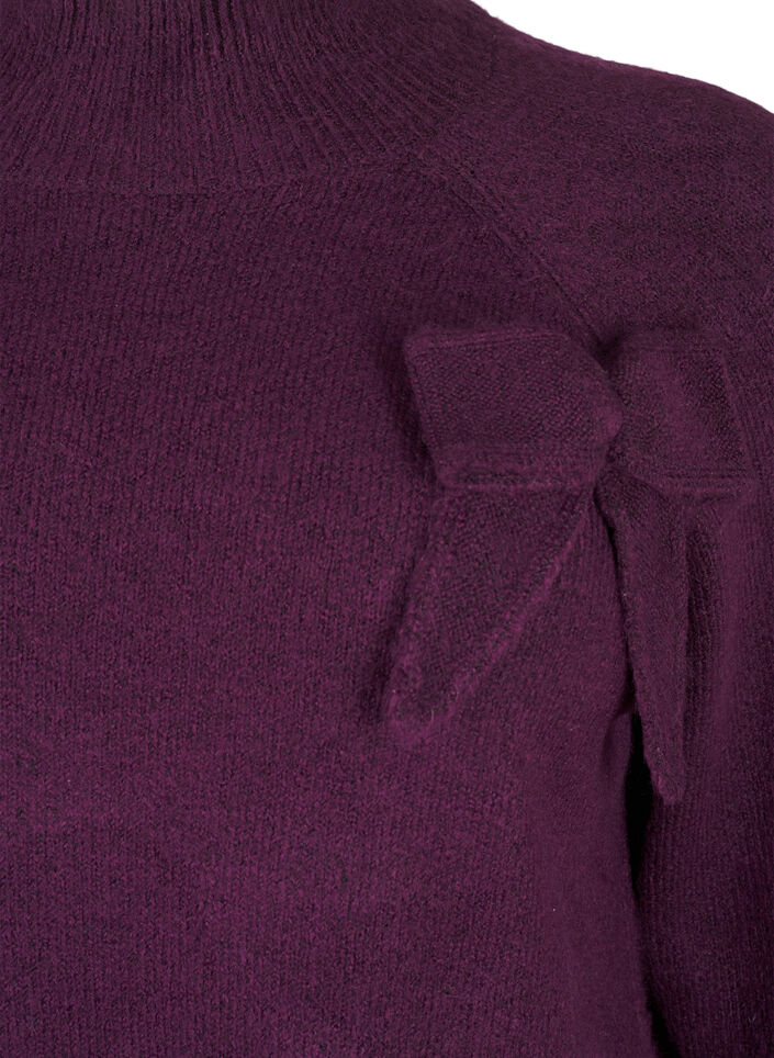  Strickbluse mit Schleifen-Detail, Potent P. Black Mel., Packshot image number 2