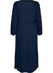 Robe maxi avec encolure cache-c&oelig;ur et manches longues, Bleu, Packshot image number 1