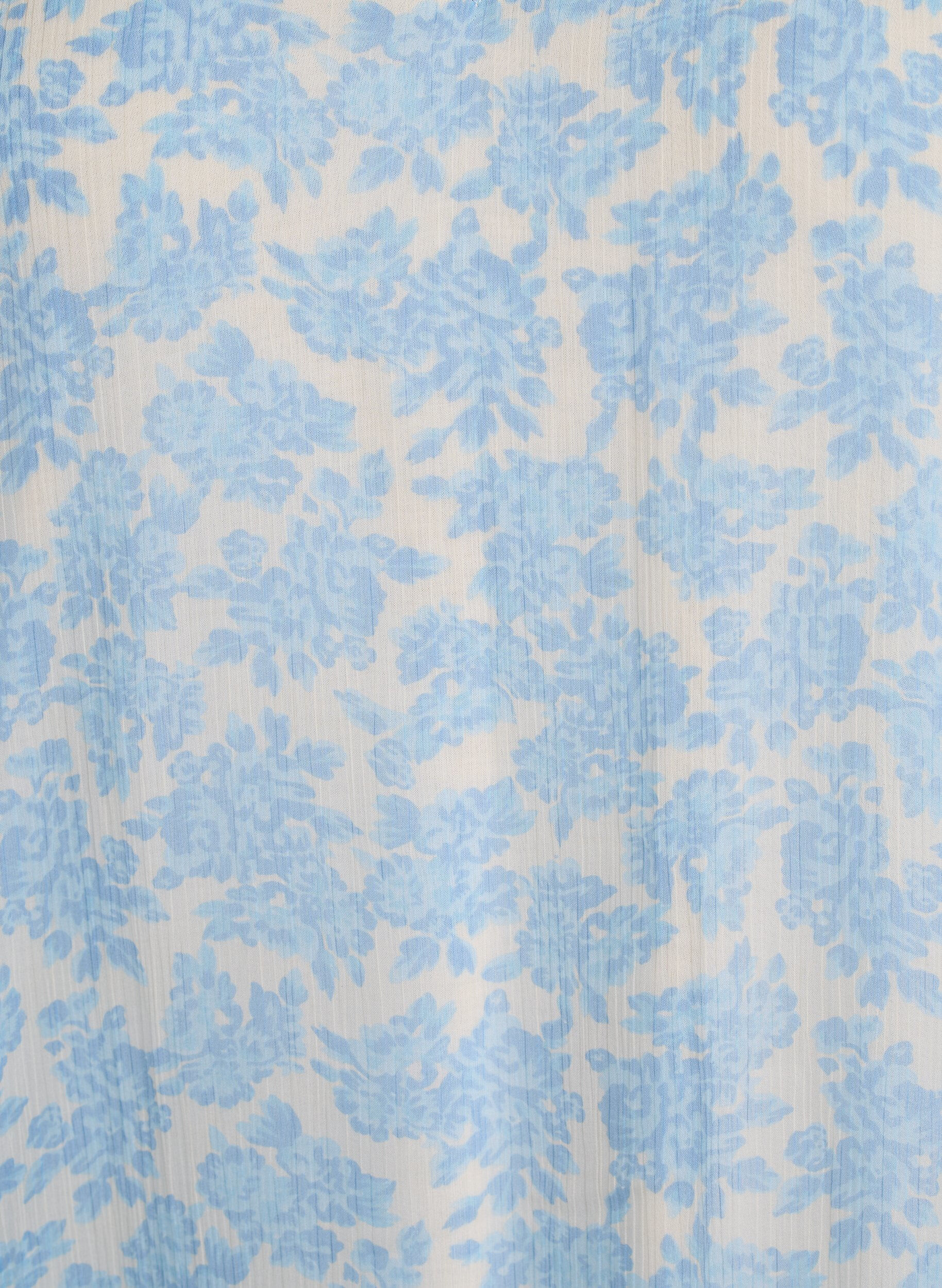 Zizzi Kurzes Chiffonkleid mit H&auml;kel&shy;details, Blau, Packshot image number 2