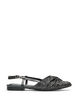 Glitzer-Slingback mit Schleifendetail, Schwarz, Packshot image number 0