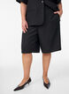 Short bermuda ample &agrave; taille haute, Noir, Model image number 3