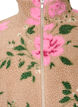 Gebl&uuml;mte Fleecejacke mit hohem Kragen und Rei&szlig;verschluss, Beige, Packshot image number 2
