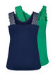 2er-Pack Tops mit Spitze, Navy B/Jolly Green, Packshot image number 1