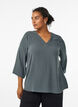 Bluse mit 3/4-&Auml;rmeln, Gr&uuml;n, Model image number 0