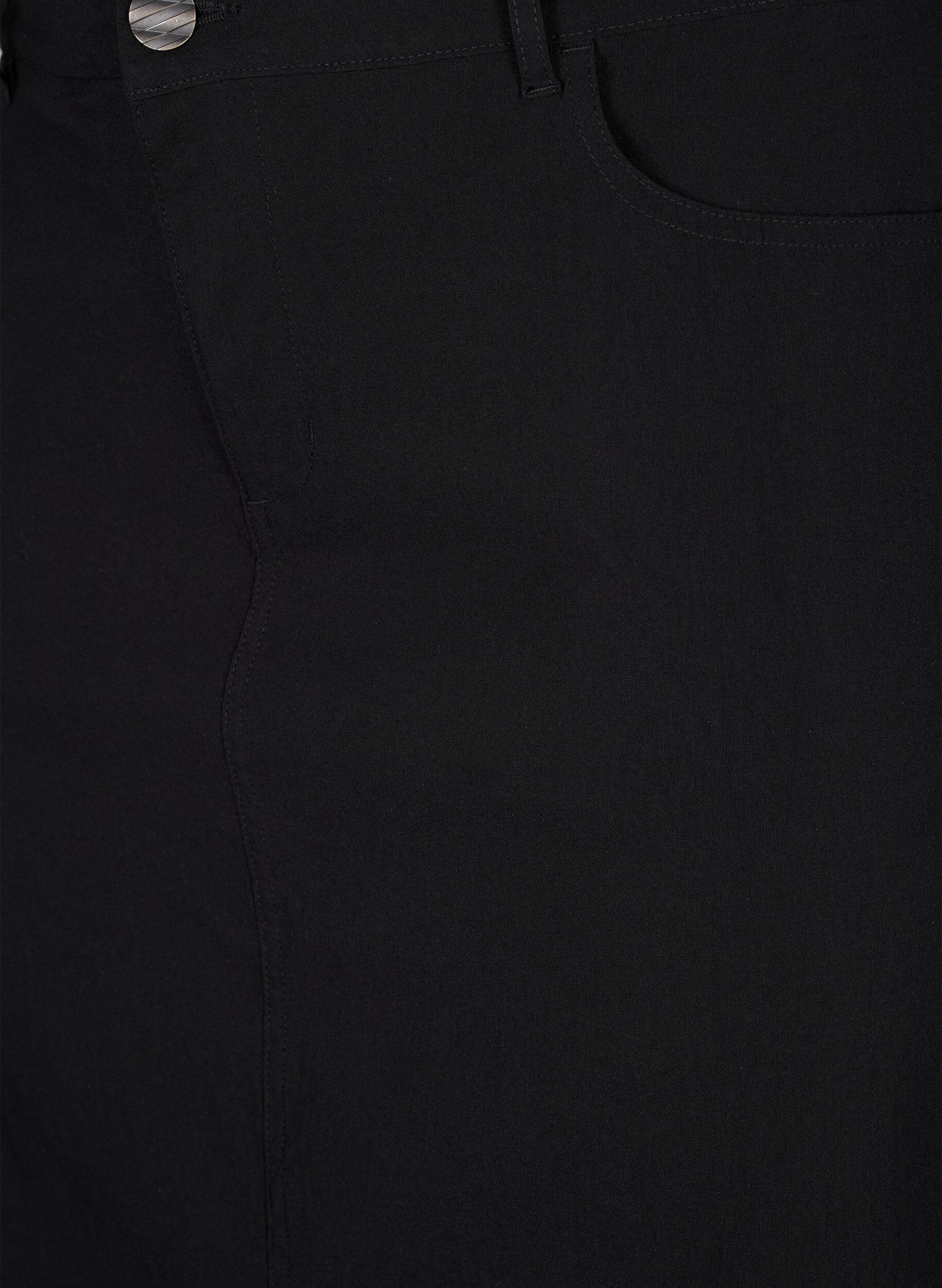 Zizzi Jupe longue avec fente sur le devant, Noir, Packshot image number 2