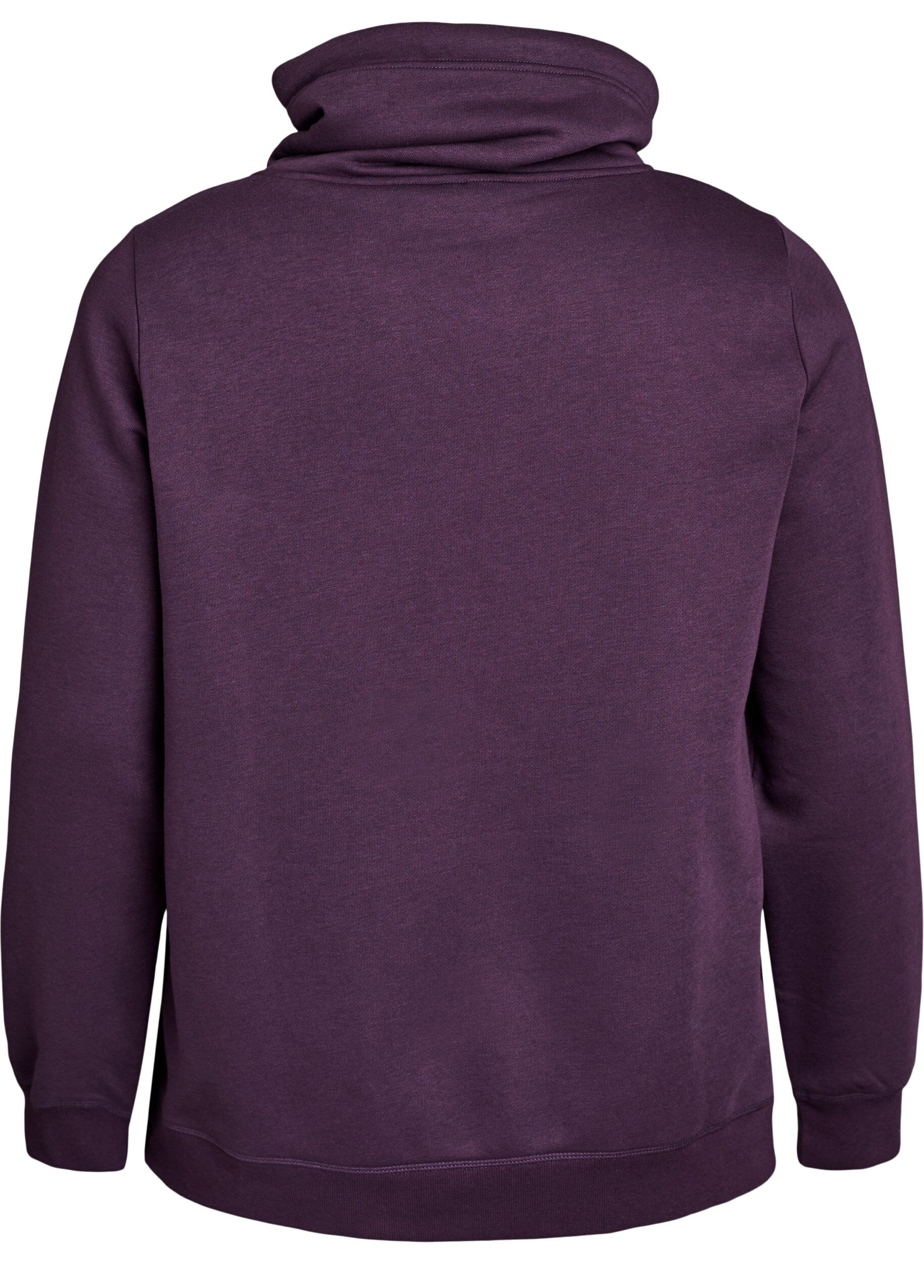 Zizzi FLASH - Sweat &agrave; col montant et poches, Violet, Packshot image number 1