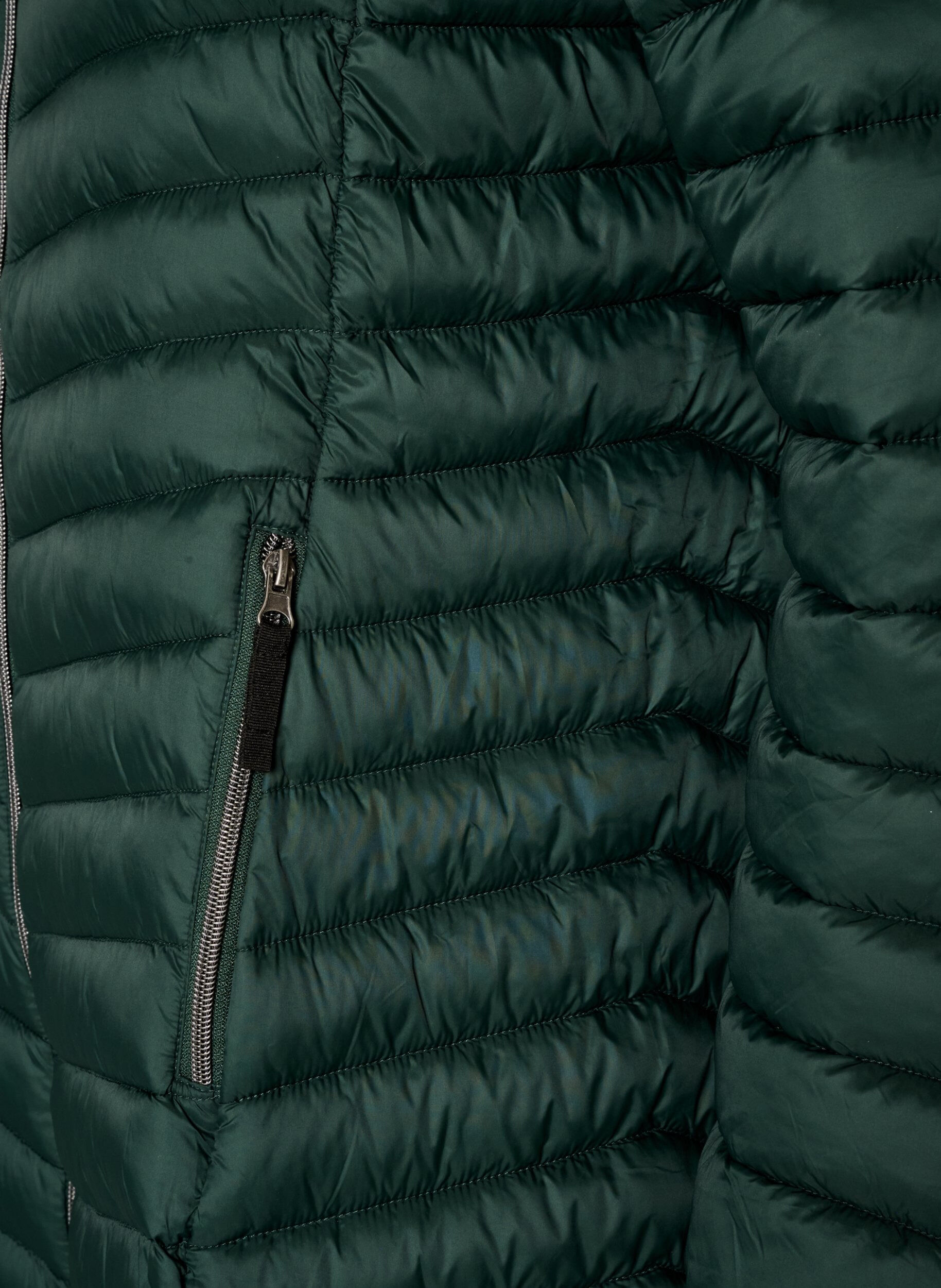 ZizziVeste l&eacute;g&egrave;re avec des poches et une capuche d&eacute;tachable, Vert fonc&eacute;, Packshot image number 3