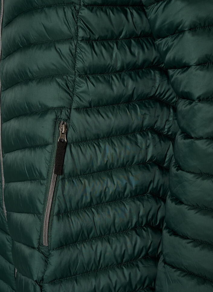 Veste l&eacute;g&egrave;re avec des poches et une capuche d&eacute;tachable, Vert fonc&eacute;, Packshot image number 3