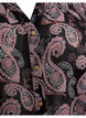 Chemise col V et imprimé, Black/Beige Paisley, Packshot image number 2