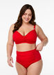 Bas de bikini &agrave; taille haute, Rouge, Model image number 0