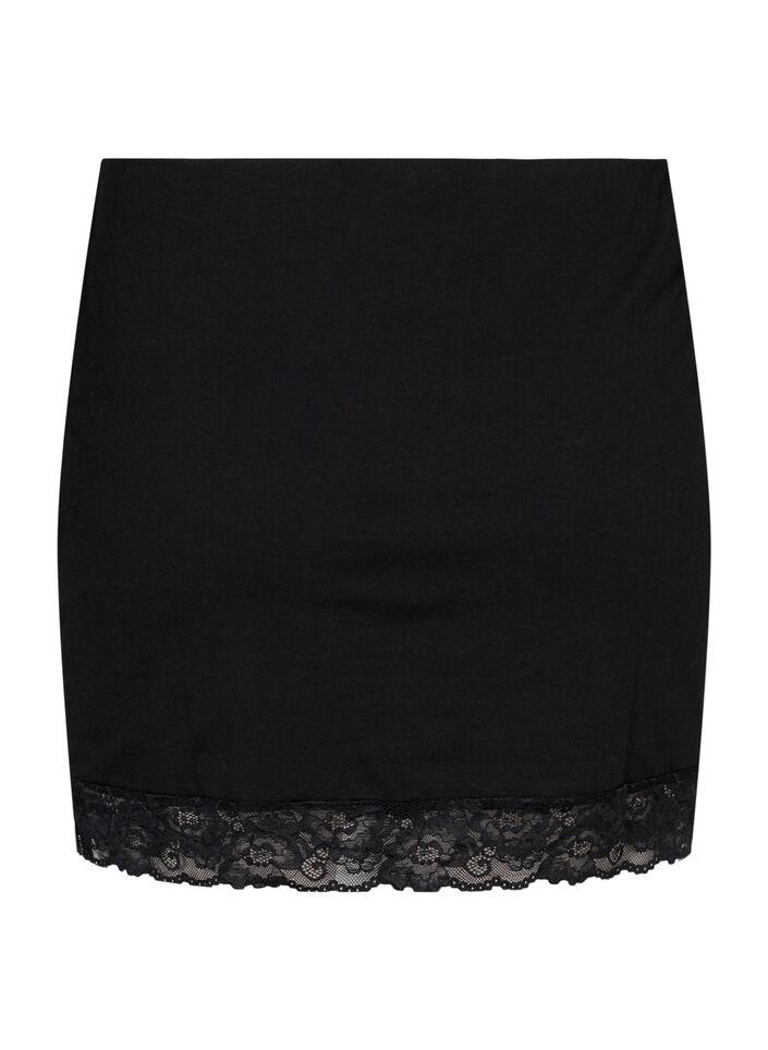 Extenseurs de haut 2-pack avec bordure en dentelle, Black/Black, Packshot image number 1