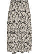 Jupe longue en viscose avec smocks, Noir, Packshot image number 1