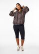 Sportjacke mit Leopardenprint und Kapuze, Braun, Model image number 1