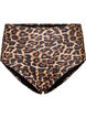 Bas de bikini taille haute imprimé léopard, Leopard Print, Packshot image number 0