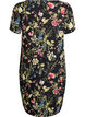 Kleid mit Aufdruck und kurzen &Auml;rmeln, Schwarz, Packshot image number 1