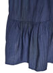 Kurzes Kleid aus Viskose mit R&uuml;schendetails, Blau, Packshot image number 3