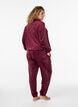 Lockere Samt-Hose, Rot, Model image number 1