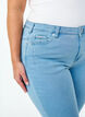 Jean court Amy avec fermeture &eacute;clair, Bleu Clair, Model image number 3