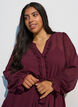 Kleid aus leichtem Webstoff mit R&uuml;schen und Bindeg&uuml;rtel, Rot, Model image number 3