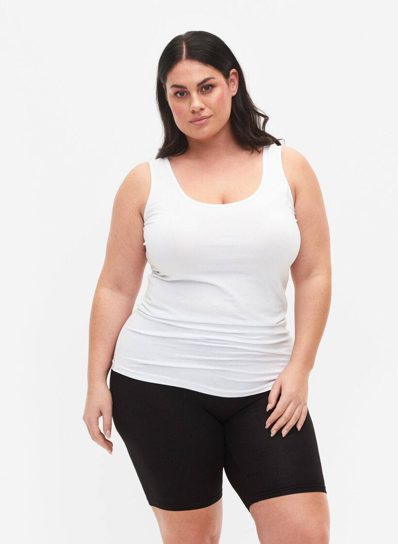 2er-Pack Radlershorts aus Viskose, Schwarz, Model image number 0