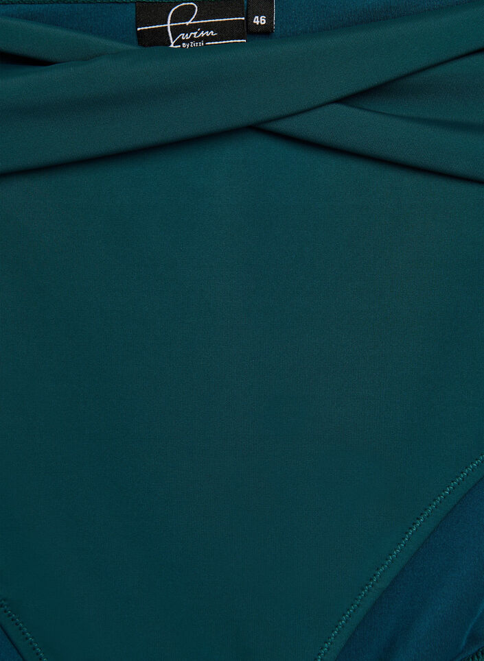 Bikini-Slip mit Wickeldetail, Grün, Packshot image number 2