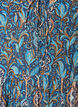 Bluse mit Paisleymuster und Spitzendetails, Blau, Packshot image number 2